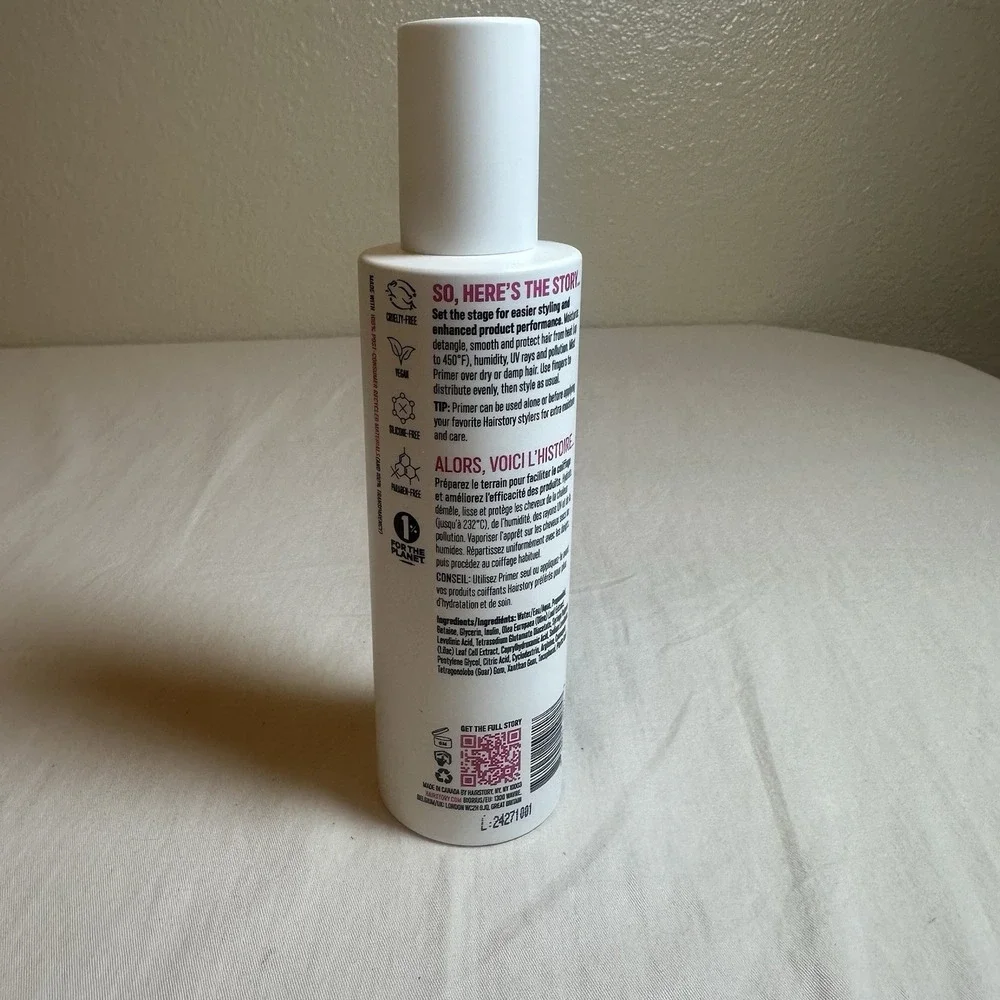 Hairstory Primer, Smoothing And Moisturizing‎ Protection Mist For All Hair Types